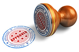 Approved stamp